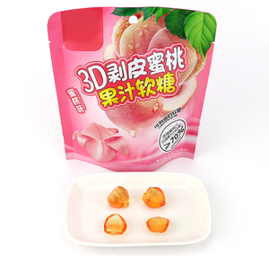 Gomitas de Frutas 3D con Sabor a Durazno, Uva y Lichi, en Forma Variada, Dulces Suaves en Bolsa - Product Image 5