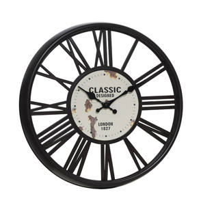 นาฬิกาแขวนผนังพลาสติกโบราณโครงกระดูกขนาด16นิ้วสไตล์ยุโรปย้อนยุค - Product Image 4