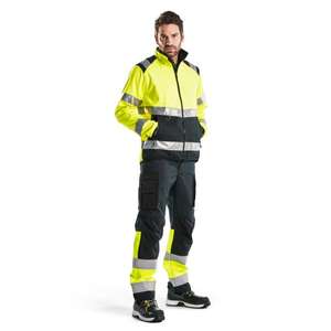 BLAKLADER - 487725163399XL <b>Hi</b>-<b>Vis</b> Softshell <b>jacket</b> <b>Yellow</b>/Black - EAN 7330509514221 <b>HI</b>-<b>VIS</b> WORKWEAR - Product Image 3