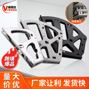 Shoe Rack Flip Frame 10-20 Pairs Wall <b>Mounted</b> Storage Minimalist Design Polygon Shape - Product Image 2