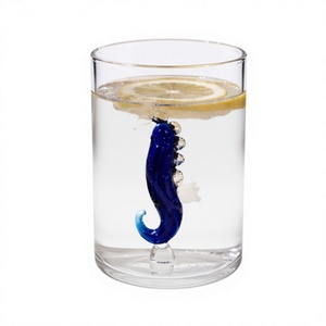 Vasos de Vidrio Borosilicato Hechos a Mano de 280 ml, Transparentes, Modernos, Libres de Plomo, para Whisky, Agua, Jugo, Reutilizables, para Fiestas, Bebidas Frías/Calientes - Product Image 2