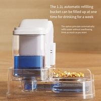 Distributeur d'eau et de nourriture intelligent pour animaux de compagnie 2025, 2 en 1, grande capacité, bol automatique pour chien et chat, distributeur de nourriture et d'eau par gravité pour animaux de compagnie