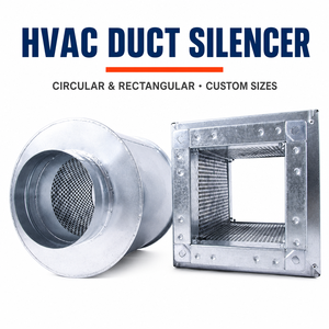Silencieux de conduit HVAC rectangulaire, atténuateur de bruit en acier galvanisé, type déflecteur, réduction du bruit, ventilation, taille personnalisée - Product Image 6