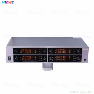 Système de microphone sans fil numérique UHF 8 canaux MiCWL D3900, 8 micros-casques, 8 micros-cravates, 8x50 groupes de fréquences, 400+ canaux cryptés - Product Image 2