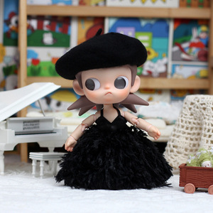 Robe de poupée Zsiga avec jupe en plumes et bretelles, 20cm, pour poupées Blythe Ob24 Azone, vêtements pour filles - Product Image 2