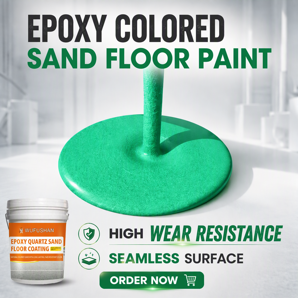 Wholesale Epoxy Colored Sand Floor Paint Colorful Stone Effect Self ...