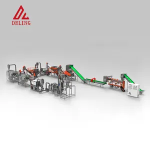 Pet Bottle Flakes Washing Recycling Production Line For Waste Plastic Flakes Recycling Provided 20 Automatic Wash Machine Pet