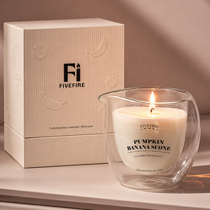 Bougie de massage à l'huile de soja artisanale FIVEFIRE à faible température pour thérapie par la chaleur douce, idéale pour manucure, pédicure et spa - Product Image 1