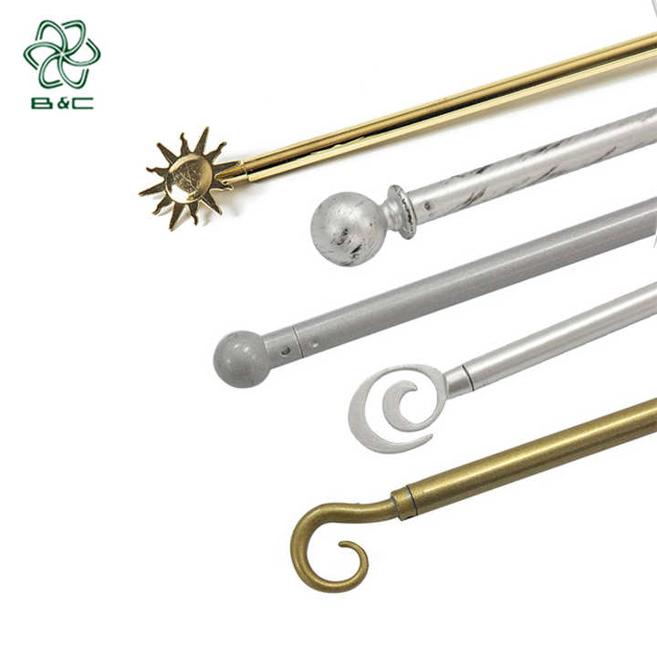 Top Sale Cafe Curtain Tube Modern Easy Build Metal Window Steel Cafe Curtain Rod Cafe Curtain Rod for Homes Decoration