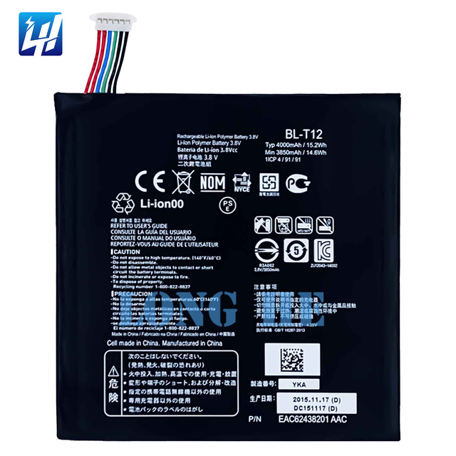 Replacing Battery for LG G Pad 7 Uk410 V410 Lk430 V497 BL-T12 Tablet Rechargeable Battery