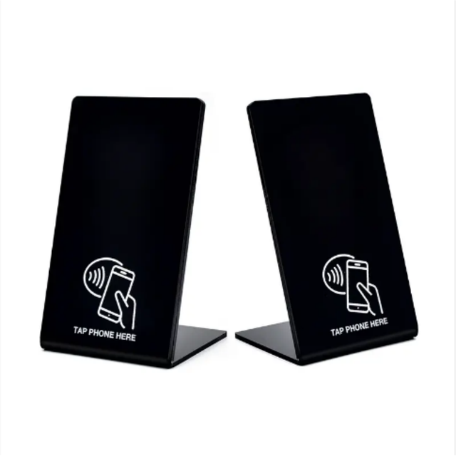 New Style PVC NFC Tap Stand with 13.56MHz RFID Waterproof Design-Google Instagram Reviews