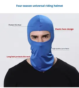 पुरुषों की महिलाओं के लिए रक्षक बैलाकलावा खिंचाव के कपड़े के खेल के लिए आरामदायक हेडस्कार्फ विंडप्रूफ साइकिल मास्क - Product Image 5