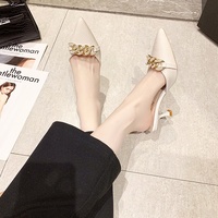 2025 Tendance Été Demi-Mules à Talons Aiguilles Nouveauté Style Féerique pour Femmes Extérieur