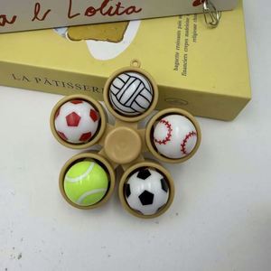 2026 Hot Sale Stress Relief Toy Keychain Dumpling Squishy <b>Ball</b> Dumpling Keychain Finger Spinner with <b>Led</b> Light Squeeze Toy - Product Image 4