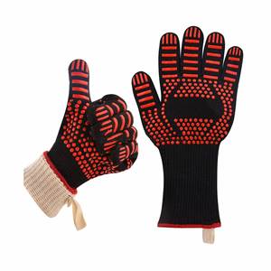 Guantes de Barbacoa de Fibra de Aramida con Logotipo Personalizado al por Mayor, Guantes para Parrilla Resistentes al Calor Extremo 932F - Product Image 5