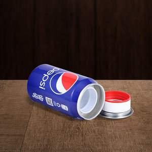 Boîte de rangement en métal pour accessoires de fumeur, pot à tabac, boîte de conserve personnalisée avec logo, style Fanta Cola, vente en gros directe usine - Product Image 4
