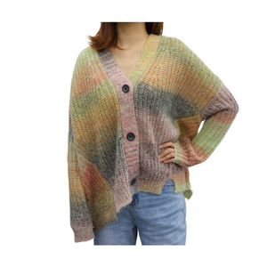 Cárdigans de punto de otoño e invierno para <span class=keywords><strong>mujer</strong></span>, abrigo de <span class=keywords><strong>manga</strong></span> larga a la moda, suéter de ala de murciélago, cárdigan de ganchillo para <span class=keywords><strong>mujer</strong></span> hermosa - Product Image 3