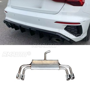 ลิ้นกันชนหลังแบบดิฟฟิวเซอร์ ชุดแต่งกันชนหลัง สำหรับ Audi A3 Hatchback 2021-2024 อุปกรณ์ตกแต่งรถยนต์ - Product Image 3