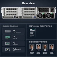 Servidor en Rack HPE ProLiant DL345 Gen11 AMD EPYC de 160 Núcleos, 3 TB DDR5 6400 MT, 36x EDSFF NVMe PCIe Gen5, Almacenamiento Definido por Software, 2U
