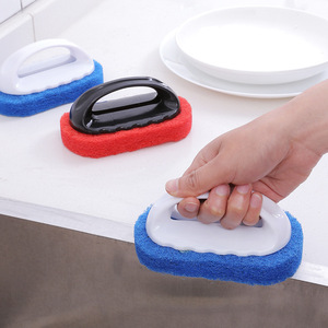 HeDou Bathtub Brush Sponge Oval Shape Cleaning And Stain Removal For Kitchen Bathroom - Product Image 2