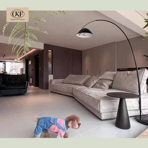 Sofá seccional modular italiano personalizable OKF, sofá sencillo y moderno para sala de estar, minimalista, de <span class=keywords><strong>polipiel</strong></span> para sala de estar, sofá en L - Product Image 2