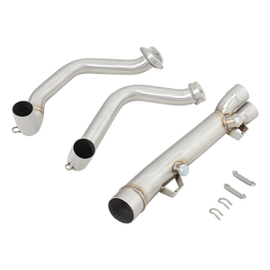 CHMotor pour <span class=keywords><strong>BMW</strong></span> F900 F900R F900XR F900 R <span class=keywords><strong>XR</strong></span> 2020-2023, échappement de <span class=keywords><strong>moto</strong></span>, tuyau de liaison avant central avec couvercle anti-brûlure en carbone - Product Image 3