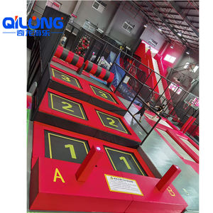 Grand parc aquatique pour enfants, nouveau modèle <span class=keywords><strong>de</strong></span> trampoline, parc avec course et mur d'escalade, équipement d'intérieur doux avec boule d'océan - Product Image 4