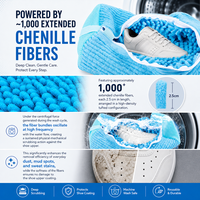 Sac de lavage pour chaussures et linge en microfibre réutilisable et durable, best-seller, 39 cm x 19 cm, pour machine à laver