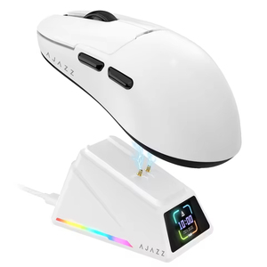 Souris de jeu sans fil haute performance AJAZZ AJ159 APEX 8K PAW3395/3950 26K/30DPI RGB avec station de charge magnétique - Product Image 1