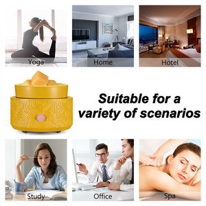 Diffuseur de parfum électrique sans flamme en céramique à motif feuille de cèdre, chauffe-<span class=keywords><strong>cire</strong></span>, brûleur d'arômes, décoration d'intérieur, cadeau fête des Mères - Product Image 4