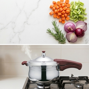 Casserole à pression multifonctionnelle écologique en acier inoxydable pour cuisinières à gaz et à induction domestiques, grande capacité universelle - Product Image 4