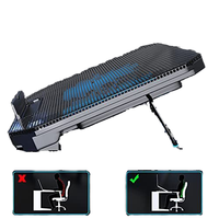 Refroidisseur pour Ordinateur Portable Gaming avec Doubles Ventilateurs Silencieux | Support Métallique Réglable avec Ports USB pour PC Portable de 15,6 à 17,3 Pouces