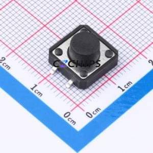 TS-1094S-A7B2-D2 Tactile Switch SMD-4P,12x12mm Switch Single Pole Single Throw Round Button 1.8N Vertical Mount - Product Image 1