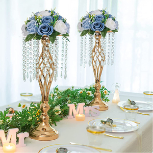 Centro de Mesa de Flores Artificiales para Bodas, Decoración para Mesa de Comedor, Sala de Estar y Hotel, Lazy Susan - Product Image 1