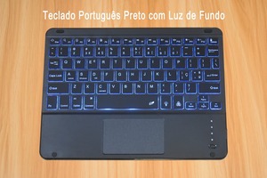 Clavier sans fil bluetooth, avec pavé tactile, <span class=keywords><strong>pour</strong></span> <span class=keywords><strong>Lenovo</strong></span> Tab P11 Pro 11 11.5 <span class=keywords><strong>M10</strong></span> <span class=keywords><strong>Plus</strong></span> <span class=keywords><strong>FHD</strong></span>, 2ème génération avec clavier portugaise - Product Image 6