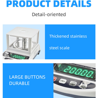 Balance de haute précision pour produits explosifs Balance de poids électronique Balance analytique de laboratoire numérique avec pare-brise