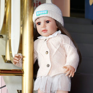 Muñeca de juguete para niñas, muñeca <span class=keywords><strong>Reborn</strong></span> de 55cm, pegamento suave, muñeca bonita de alta simulación con pañal y tarjeta de nacimiento - Product Image 4