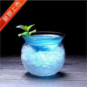 Creative Cocktail <strong>Glass</strong> Bowl 2 Pcs-Set Clear Borosilicate <strong>Espresso</strong> <strong>Martini</strong> <strong>Glasses</strong> for Iced Drinking - Product Image 2