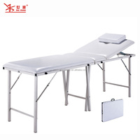 Table de massage pliable portable, légère, pour salon de beauté, canapé de thérapie, lit de massage pliable et réglable