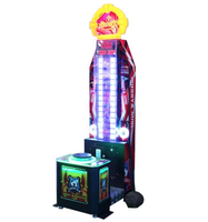 Machine d'arcade de boxe King of Hammer - Jeu de force à monnayeur avec distribution de tickets pour centres de jeux intérieurs, en métal et plastique, 150 kg