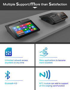 <span class=keywords><strong>Ponto</strong></span> De Venda Sistema Windows Android 11,6 ''Pos Pantalla táctil Caisse Enregistreuse Complet Pos Tablet con impresora integrada - Product Image 3