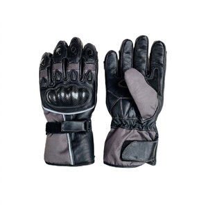 Gants de moto en cuir d'hiver Mudassar Sports Adventure, gants complets imperméables, poignées respirantes, pour le cyclisme en plein air - Product Image 1