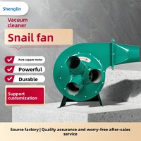 Ventilateurs d'aspiration de sciure de bois ShengLin Snail Fan, collecteurs de poussière pour aspirateur industriel portable pour machine de gravure sur bois