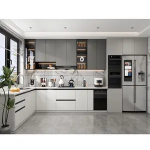 China Modern Cheap Kitchen Cabinets Customized Home Kitchen Cabinet Manufacturer Furniture