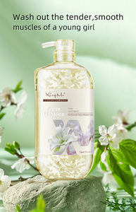 Label privé personnalisé, fleur de <span class=keywords><strong>jasmin</strong></span> à base de plantes, véritable pétale, nourrissant, acide aminé, blanchissant, hydratant, parfum de bulles parfumé - Product Image 4
