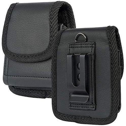 Universal Luxury Leather Nylon Waist Pouches for Samsung Z FLIP 6 5 4 for Motorola Razr Ultra 40 Case Holster Belt Clip Cover