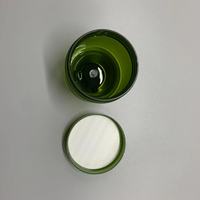 Récipient pour pot cosmétique de luxe personnalisé à double pont 200ml en plastique en verre pour les soins de la peau pots de crème en mousse vides pour le visage avec couvercle