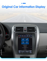 CARUPEZ 9.7 pouces Android autoradio pour Toyota Corolla E140/150 2006-2013 7862S 8 cœurs DSP GPS Navigation Vertical Tesla Style