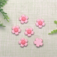 100 pz/lotto in resina 3D margherita fiori cabochon colorato Kawaii Mini abbellimenti floreali per Scrapbooking decorazione Applique di nozze