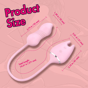 S-Hand 3 in 1 Schub G-Punkt Klitoris Nippel Stimulierende Vibrator Weibliche Mastur bator Rose Sexspielzeug für Frau - Product Image 6